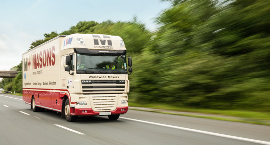 Masons Removals Cardiff moving van