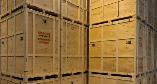 Container Storage at Masons Removals Cardiff