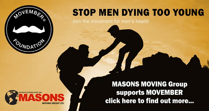 Masons Removals Cardiff and Movember